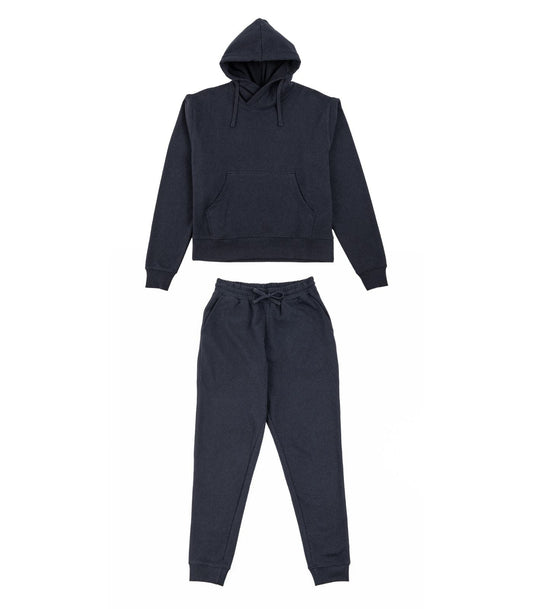 Bhumi Organic Cotton - Track Pant and Hoodie (Women) - Navy Melange
