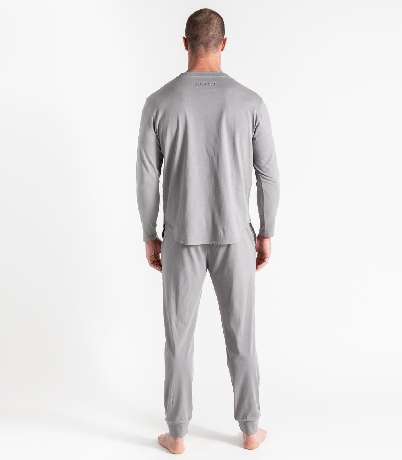 Bhumi Organic Cotton - Men's Jersey Knit Long PJ Set - Titanium