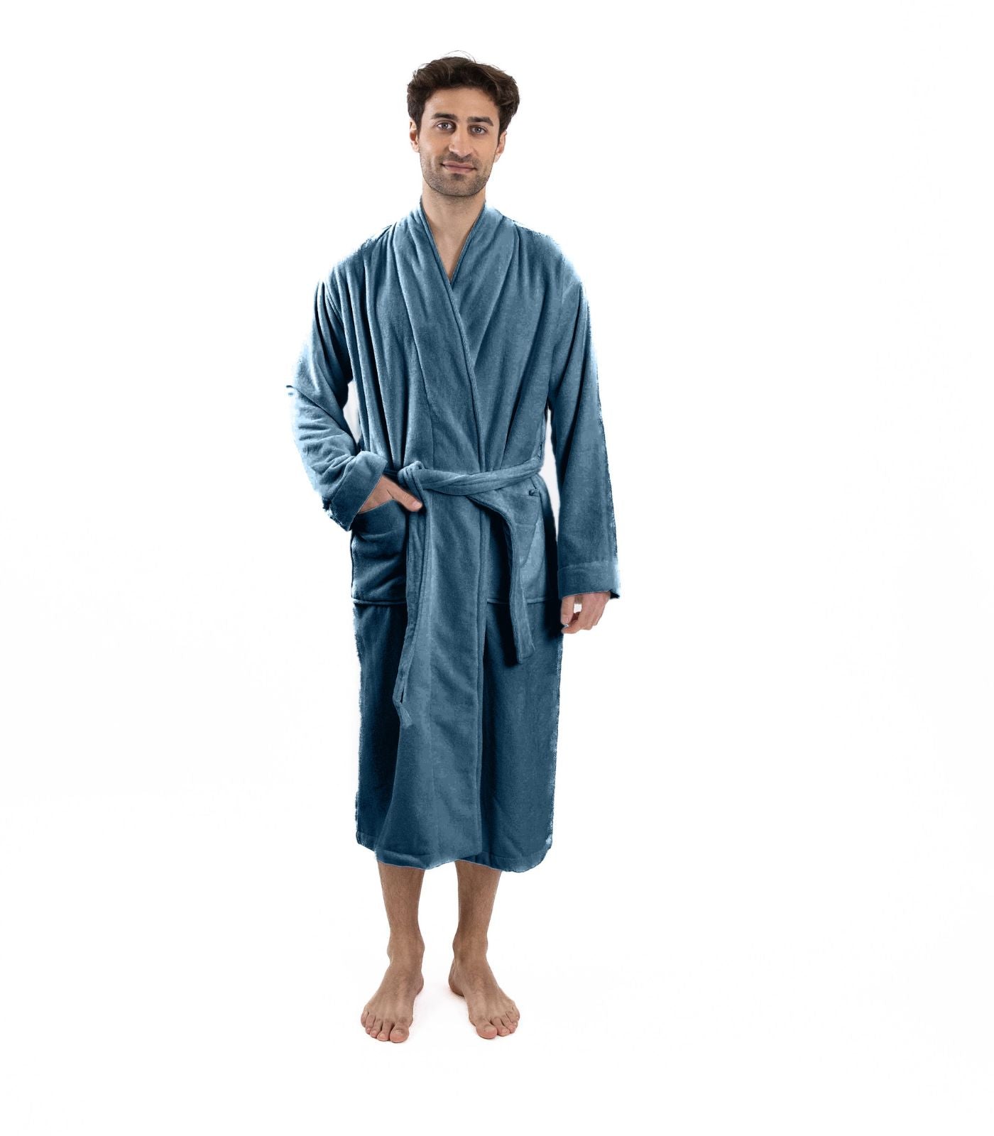 Bhumi Organic Cotton - Spa Robe - Indian Teal