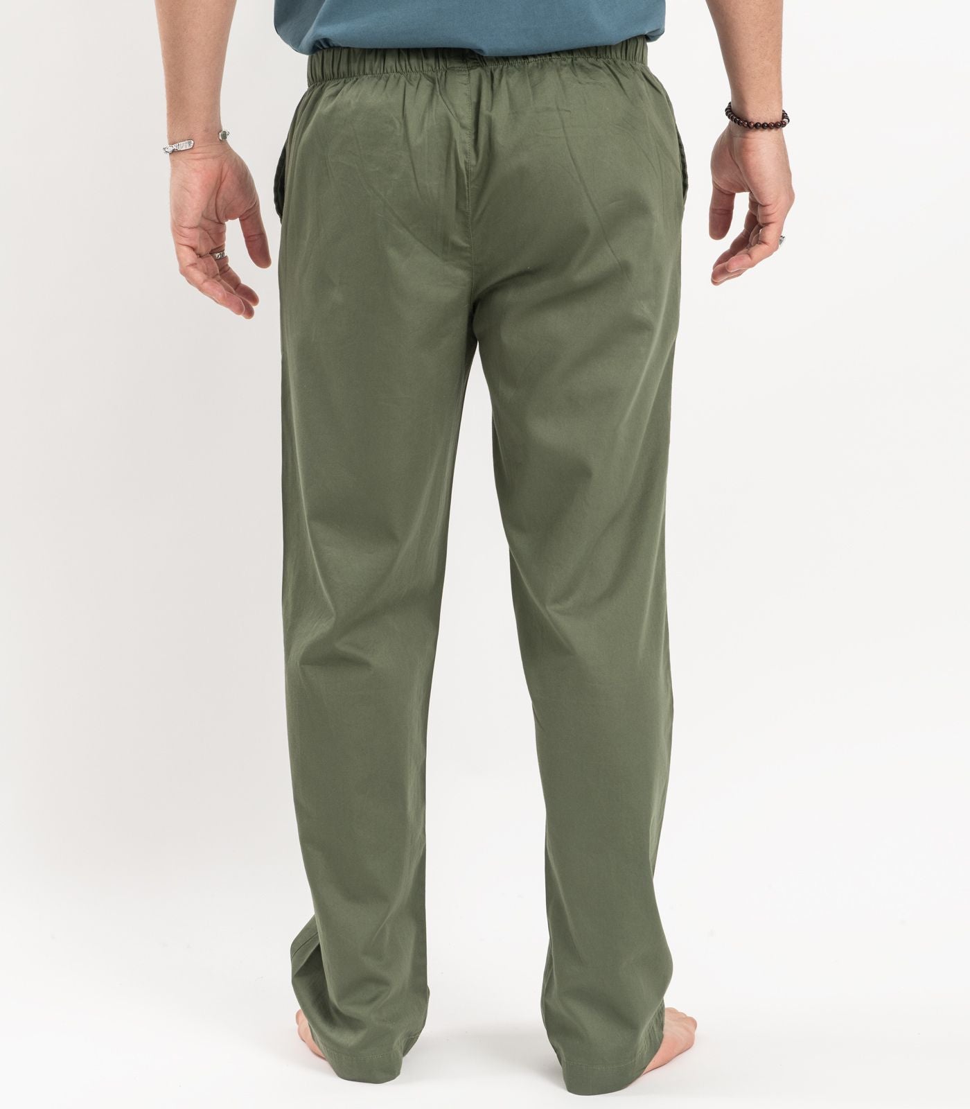 Bhumi Organic Cotton - Men's Sateen PJ Pant - Bronze Green