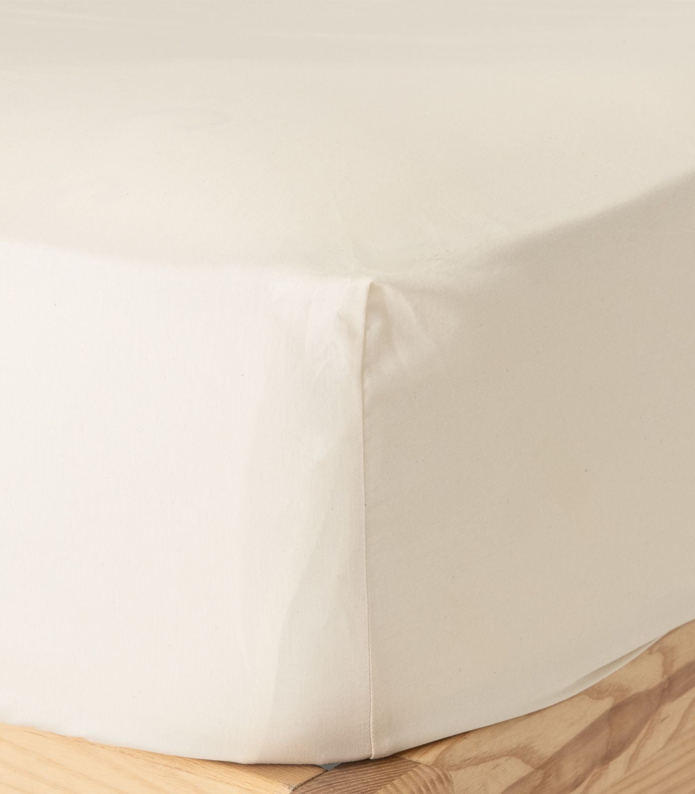 Bhumi Organic Cotton - Fitted - Percale Sheet - Natural