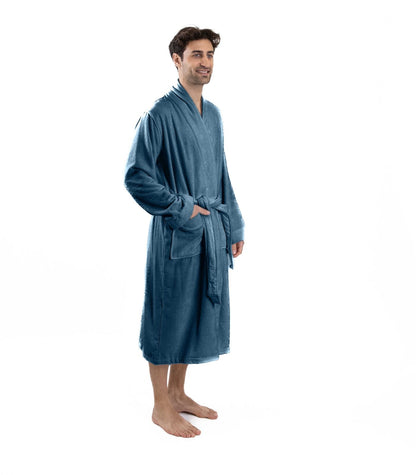 Bhumi Organic Cotton - Spa Robe - Indian Teal