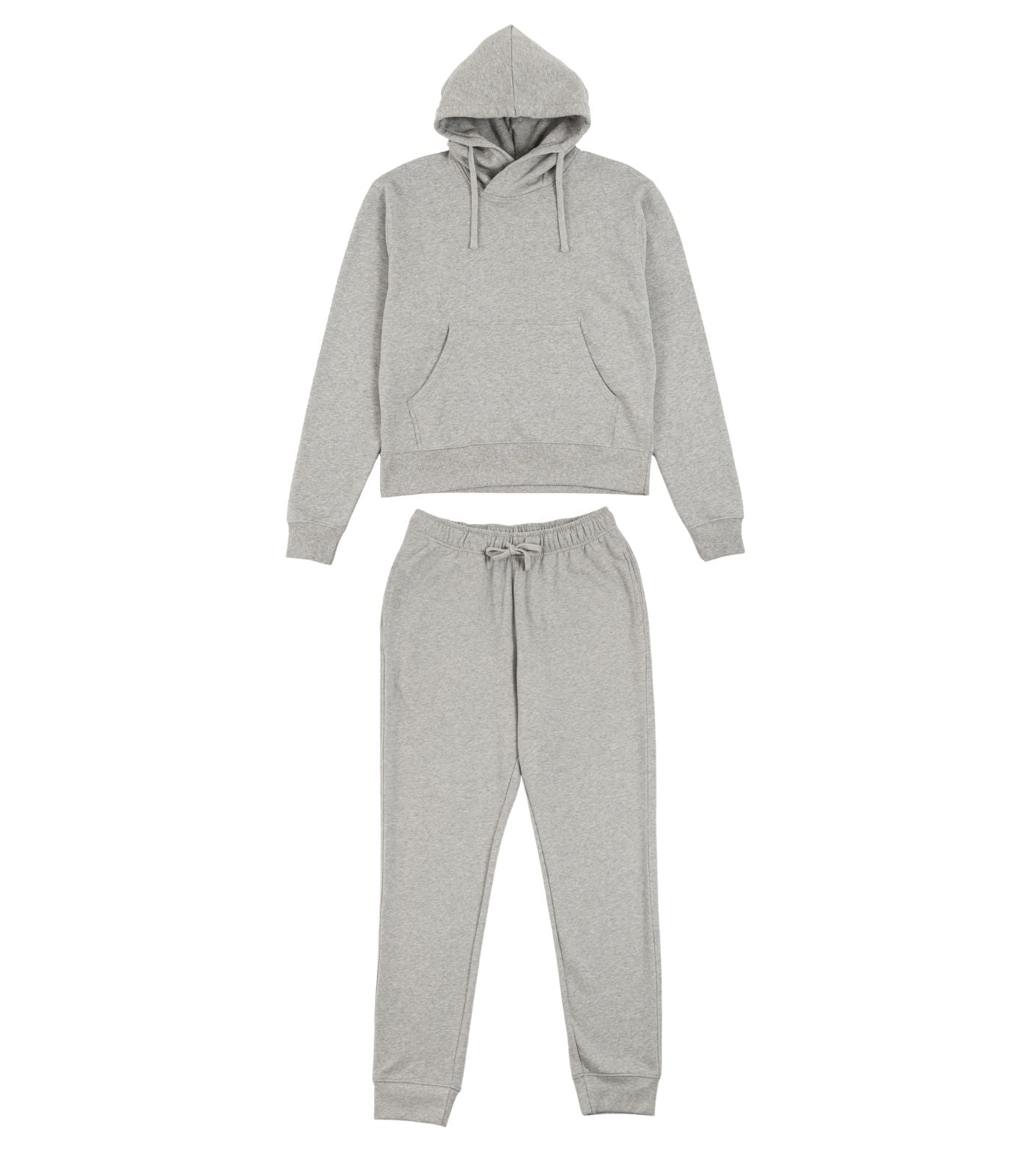 Bhumi Organic Cotton - Track Pant and Hoodie (Men) - Light Grey Melange