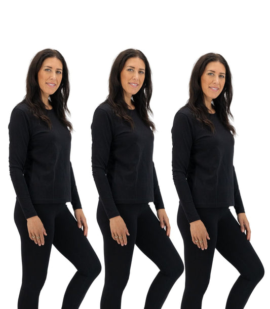 Bhumi Organic Cotton - Basic Long Sleeve Top (3 Pack)