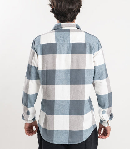 Bhumi Organic Cotton - Flannelette Shirt - Powder Blue Check