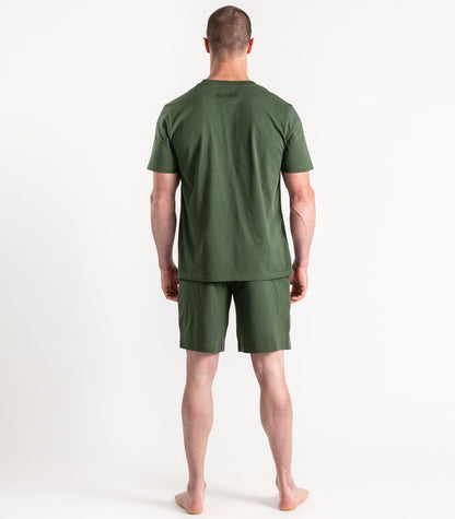 Bhumi Organic Cotton - Men's Jersey Knit Short PJ Set - Kombu Green