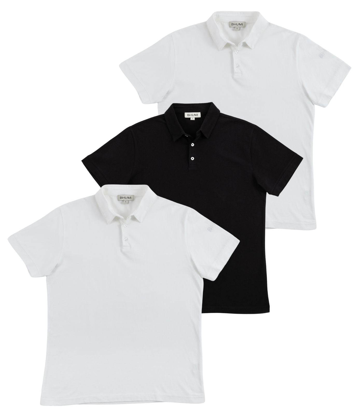 Bhumi Organic Cotton - Polo Shirt (3 Pack)