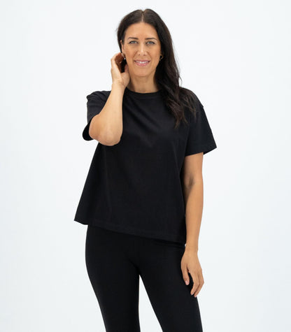 Bhumi Organic Cotton - Oversized Boxy Tee (3 Pack)  - Black
