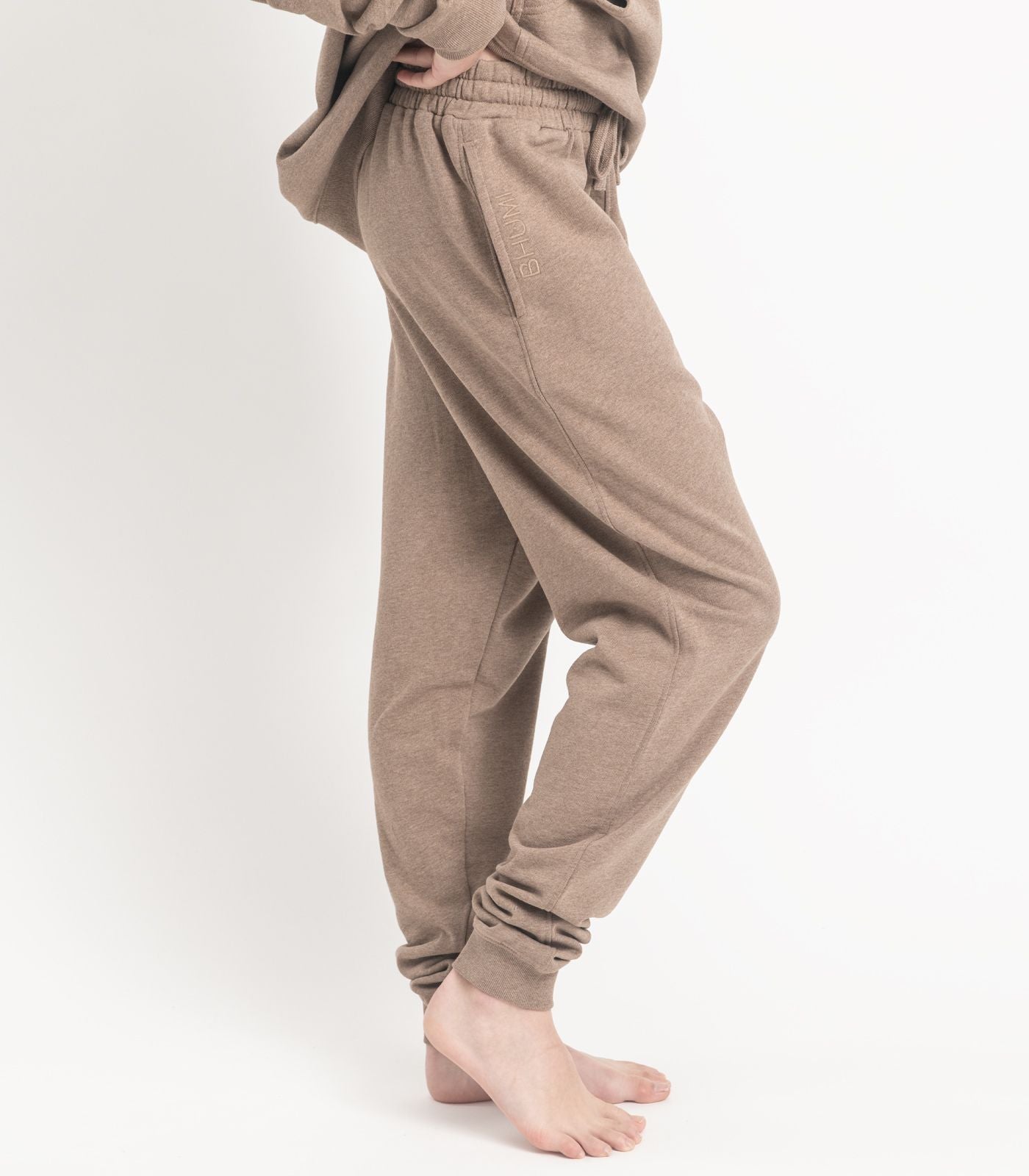 Bhumi Organic Cotton - Kid's Track Pant - Taupe Melange