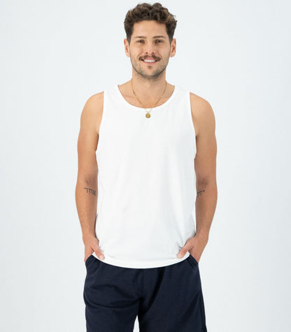Bhumi Organic Cotton - Men’s Tank Top (3 Pack) - White