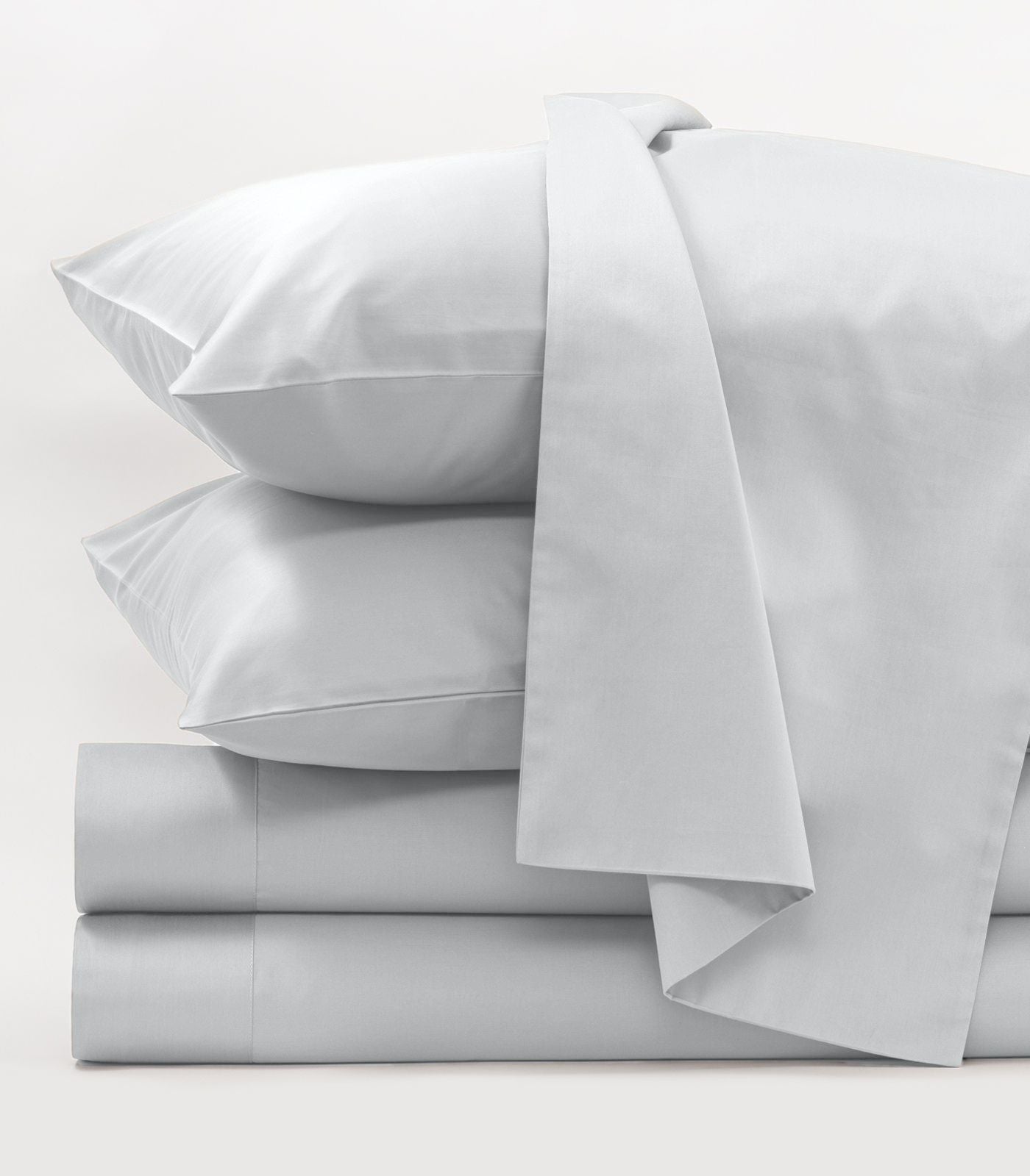 Bhumi Organic Cotton - Percale Sheet Set - Glacier