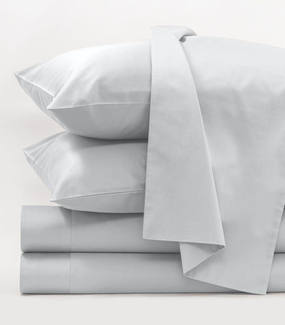 Bhumi Organic Cotton - Percale Sheet Set - Glacier