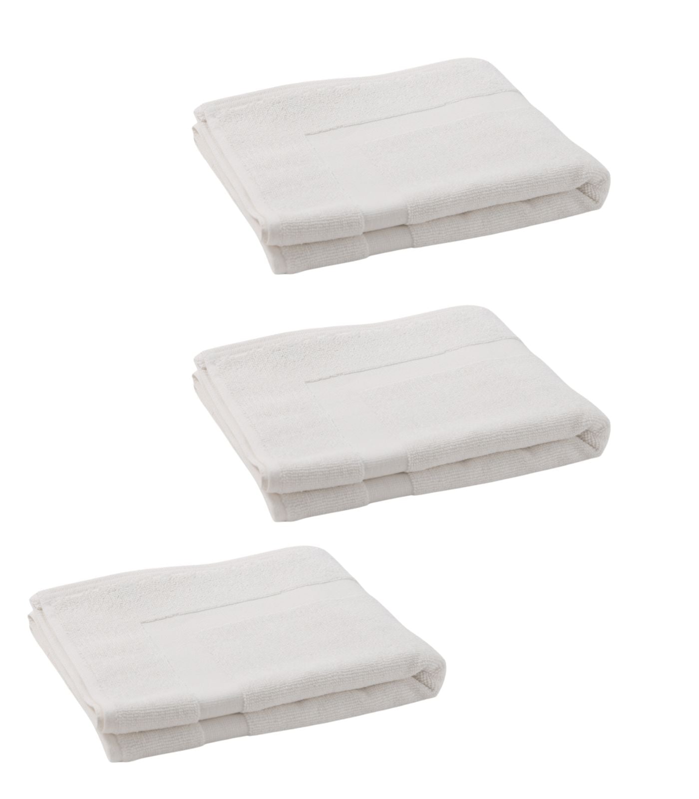 Bhumi Organic Cotton - Bath Mat - 3 Pack - White