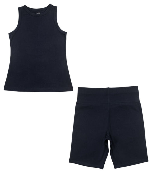 Bhumi Organic Cotton - Bike Short & Tank Top - Navy