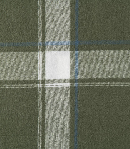 Bhumi Organic Cotton - Fitted - Flannelette Sheet - Plaid - Bronze Green Plaid