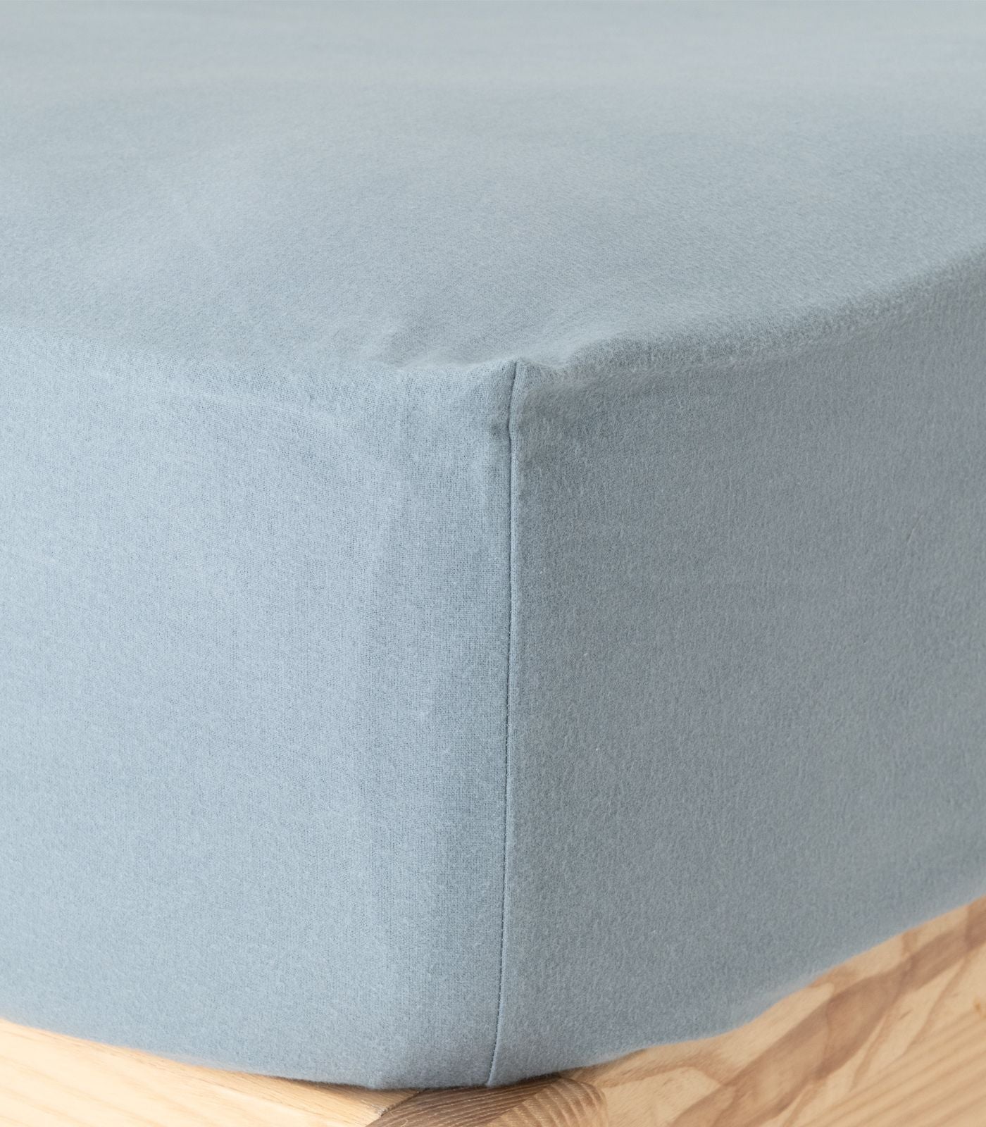Bhumi Organic Cotton - Fitted - Flannelette Sheet - Powder Blue