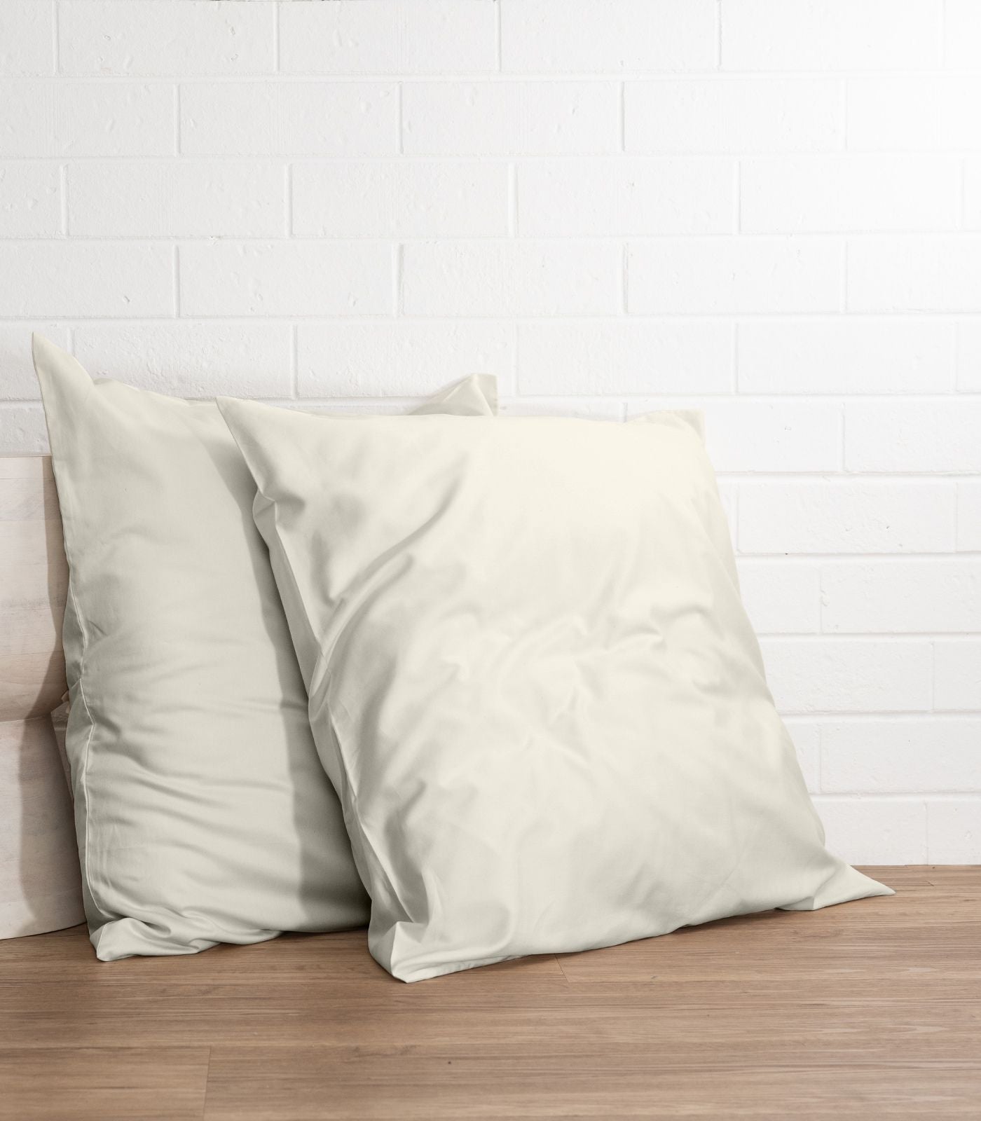 Bhumi Organic Cotton - Sateen Pillow Cases (pair) - European - Ice