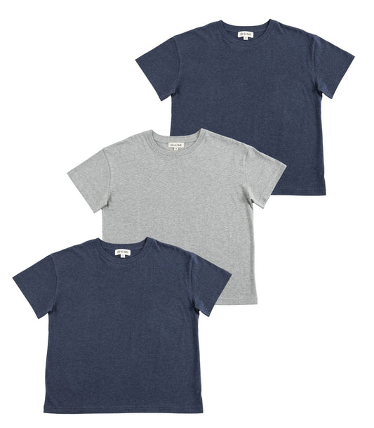 Bhumi Organic Cotton - Oversized Boxy Tee (3 Pack) 