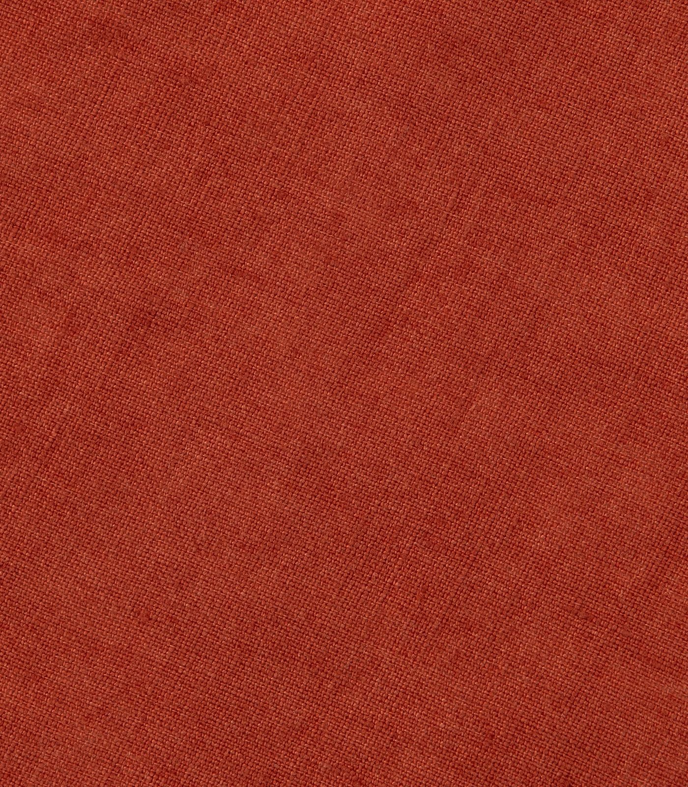 Bhumi Organic Cotton - Linen Plain Duvet Cover Set - Rust