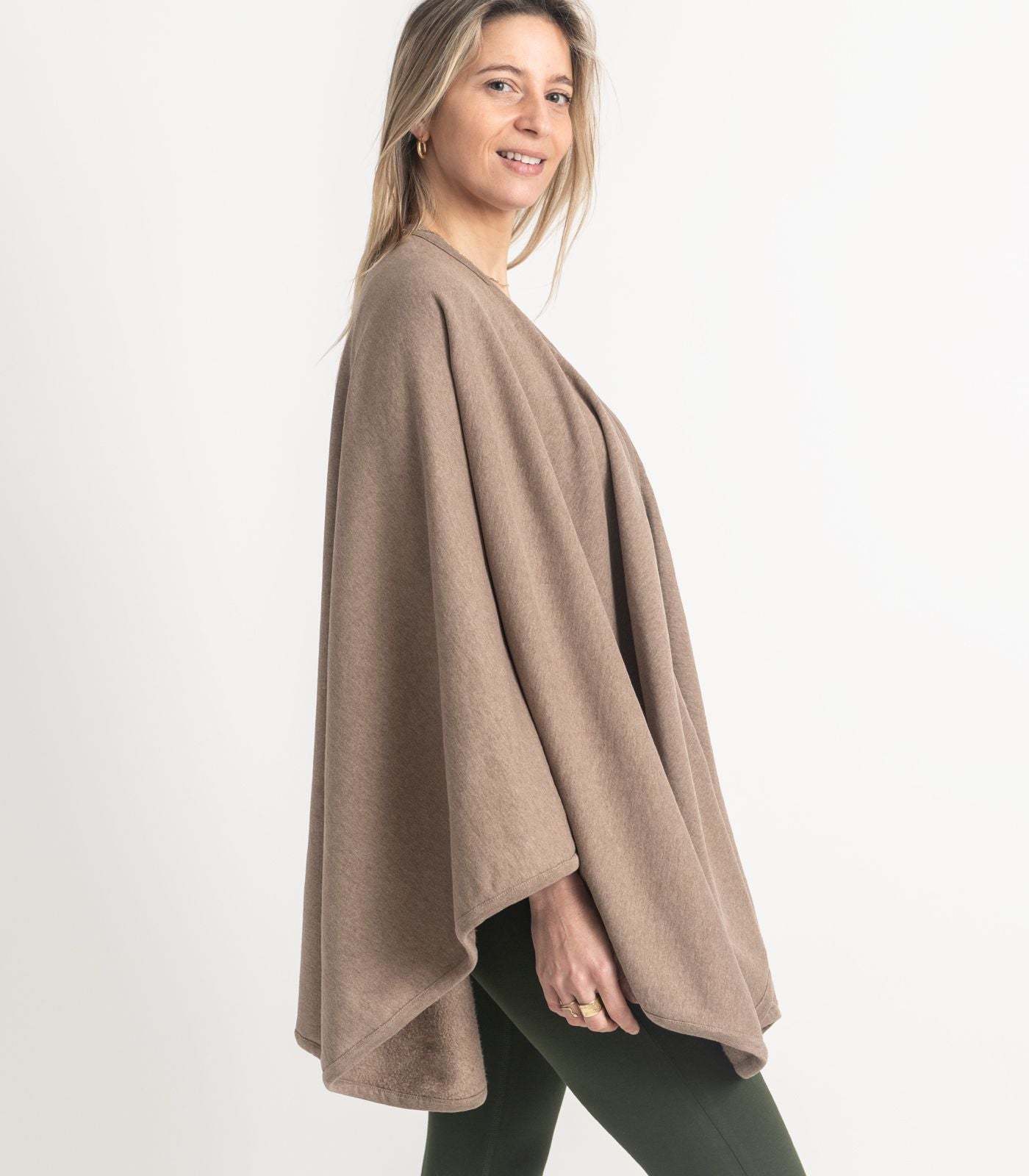 Bhumi Organic Cotton - Fleece Wrap - Taupe Melange