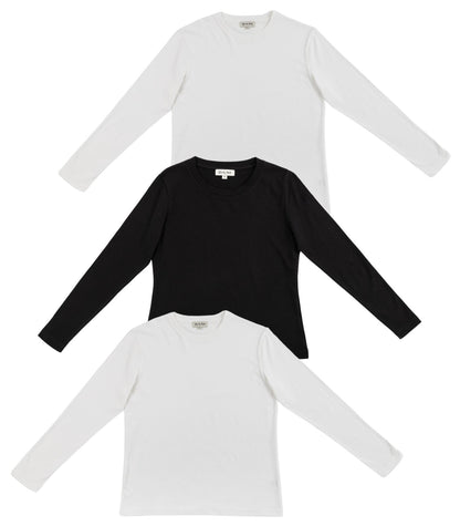 Bhumi Organic Cotton - Men’s Basic Long Sleeve Top (3 Pack)
