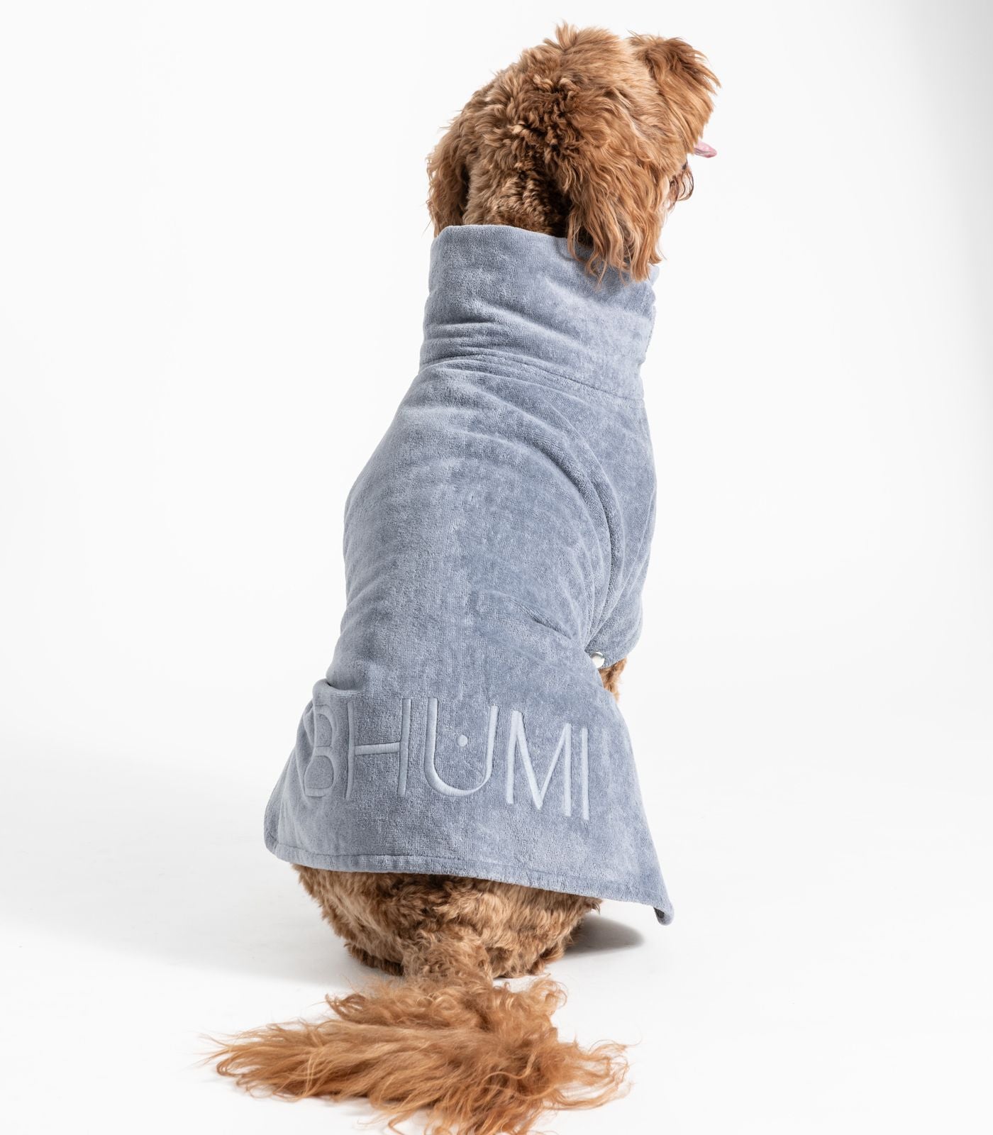 Bhumi Organic Cotton - Pet Towel - Granite Blue