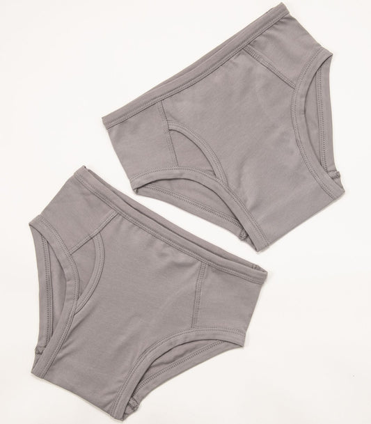 Bhumi Organic Cotton - Boys Briefs (2 Pack) - Titanium