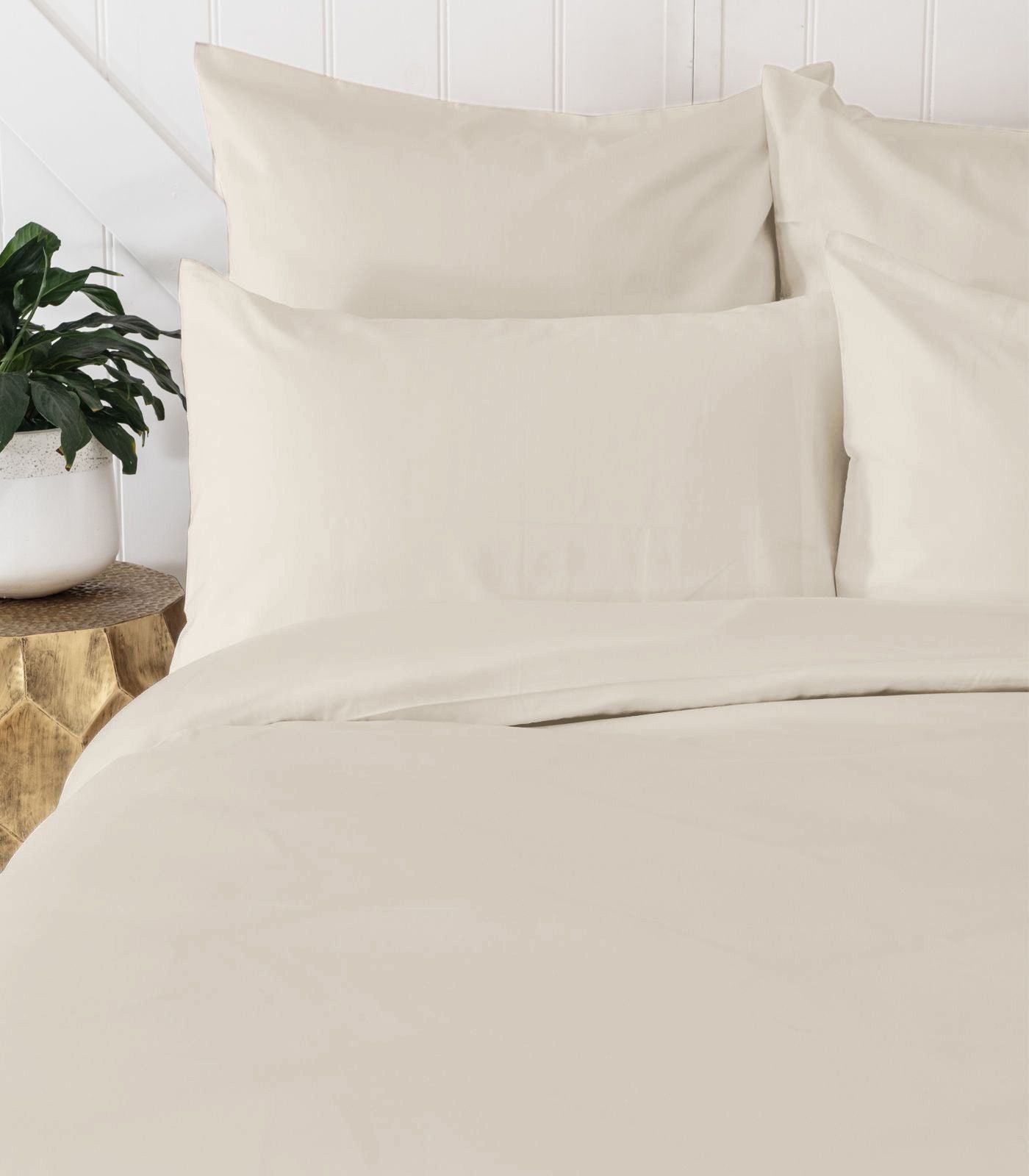 Bhumi Organic Cotton - Sateen Pillow Cases (Pair) - Ivory