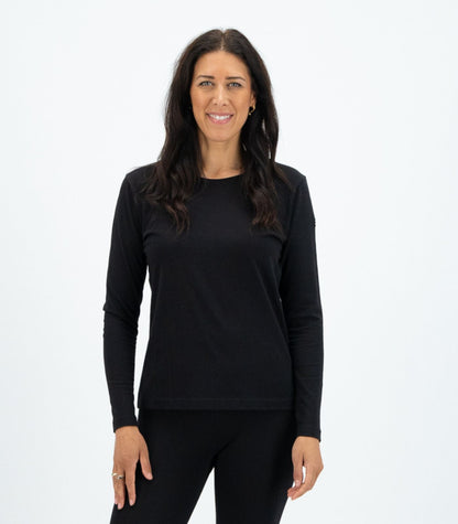 Bhumi Organic Cotton - Basic Long Sleeve Top (3 Pack) - Black