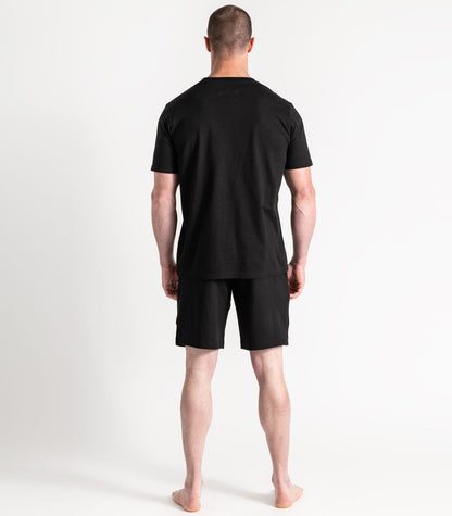 Bhumi Organic Cotton - Men's Jersey Knit Short PJ Set - Black