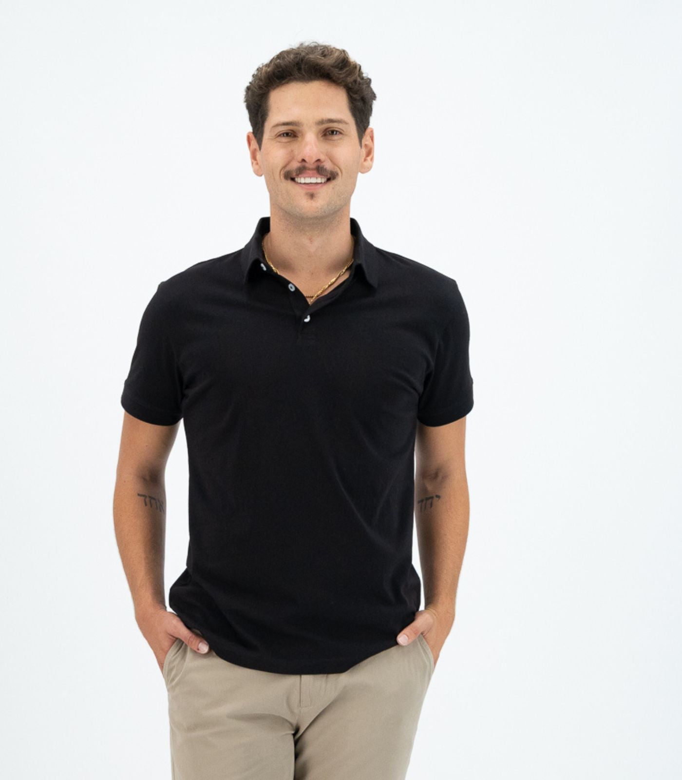 Bhumi Organic Cotton - Polo Shirt (3 Pack) - Black