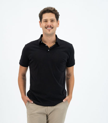 Bhumi Organic Cotton - Polo Shirt (3 Pack) - Black