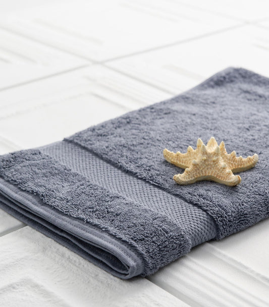 Bhumi Organic Cotton - Hand Towel - Granite Blue