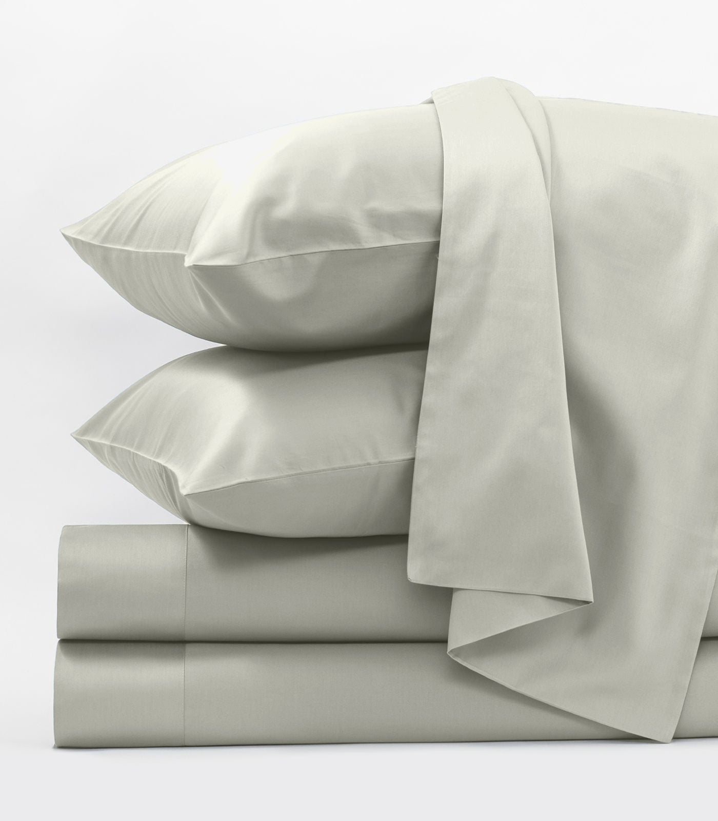 Bhumi Organic Cotton - Sateen Sheet Set - Ice