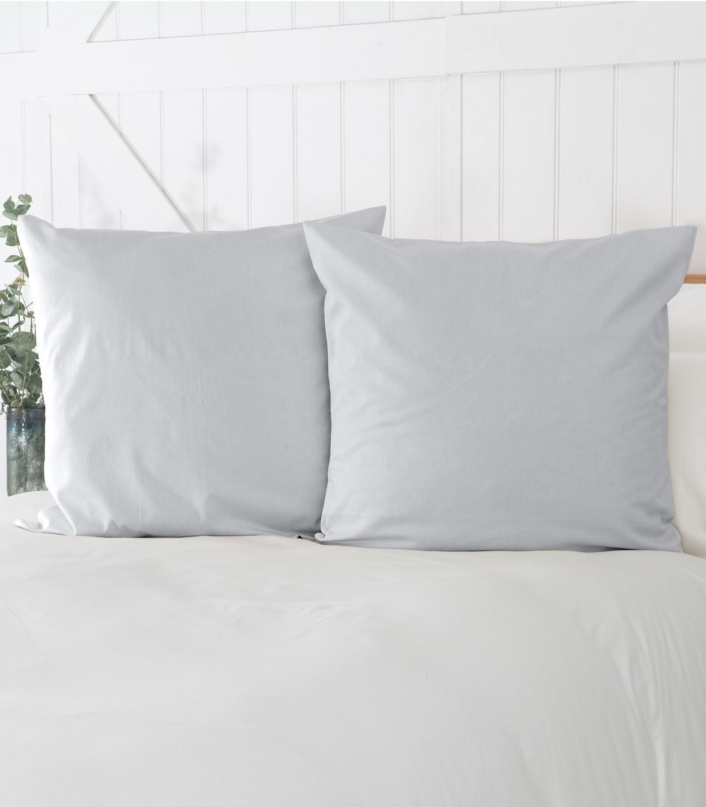 Bhumi Organic Cotton - Sateen Pillow Cases (pair) - European - Glacier