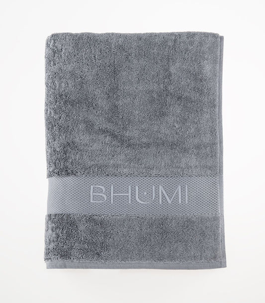 Bhumi Organic Cotton - Bath Sheet - Granite Blue