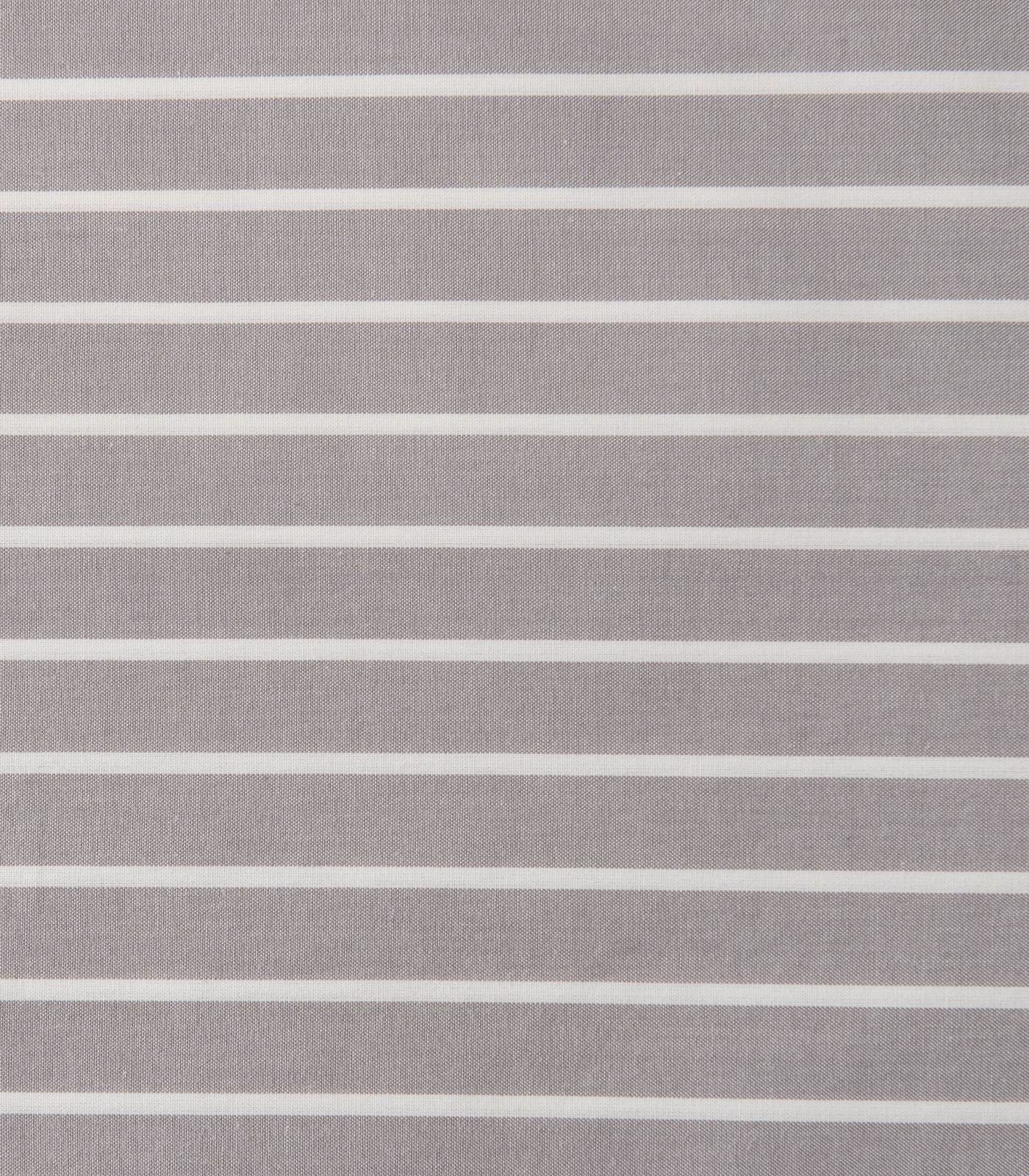 Bhumi Organic Cotton - Fitted - Percale Sheet - Stripe - Silver Grey