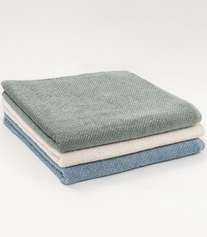 Bhumi Organic Cotton - Dry Off In Style Twill Bath Towel (3 Pack)