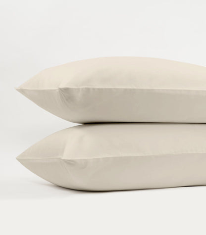 Bhumi Organic Cotton - Sateen Pillow Cases (Pair) - Ivory