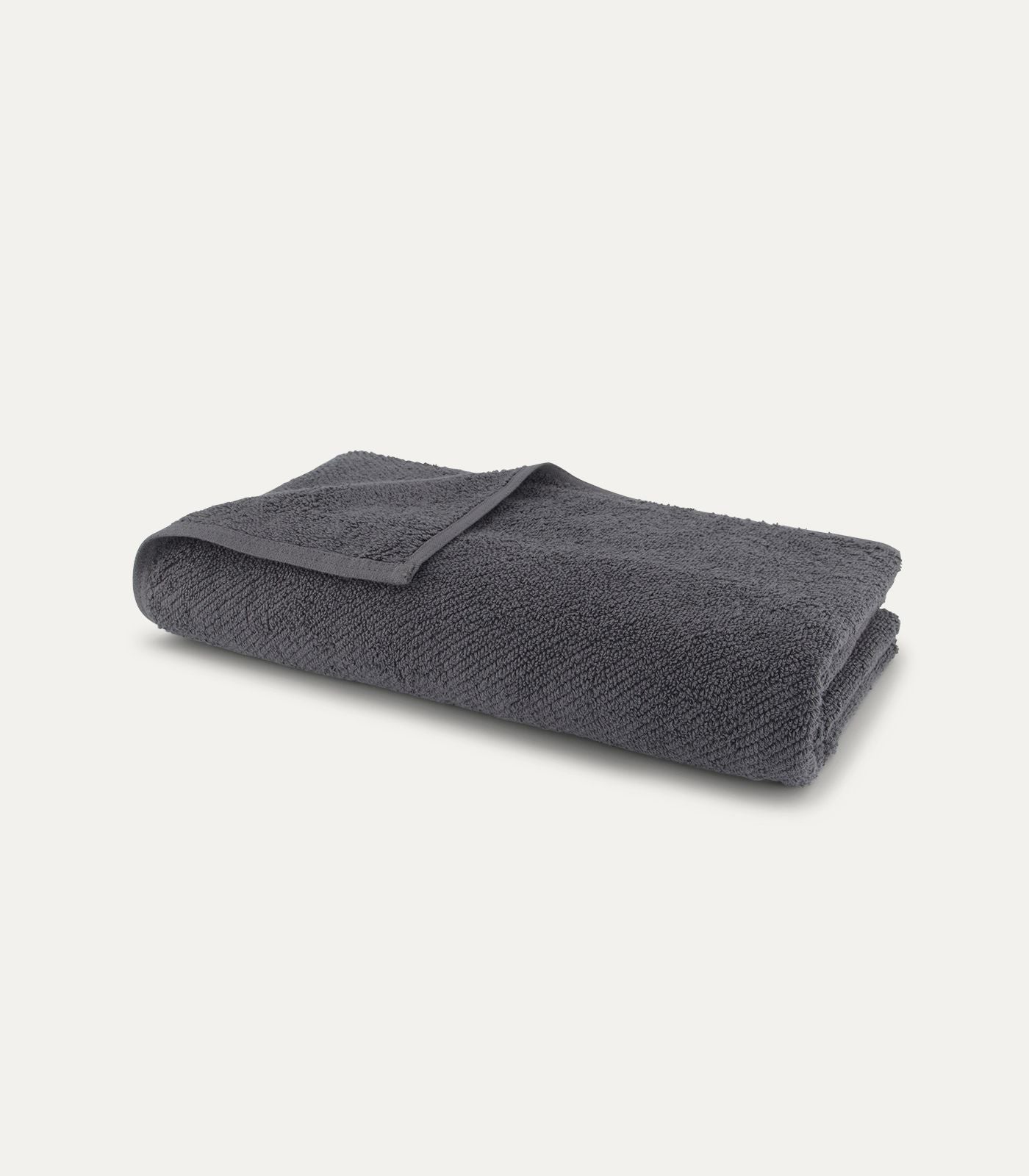 Bhumi Organic Cotton - Twill Bath Sheet - Dark Grey