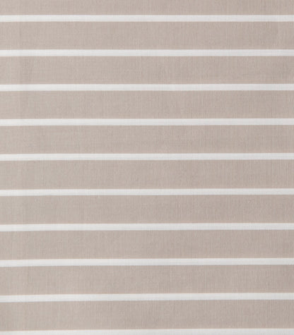 Bhumi Organic Cotton - Percale Sheet Set - Stripe - Golden Taupe Stripe