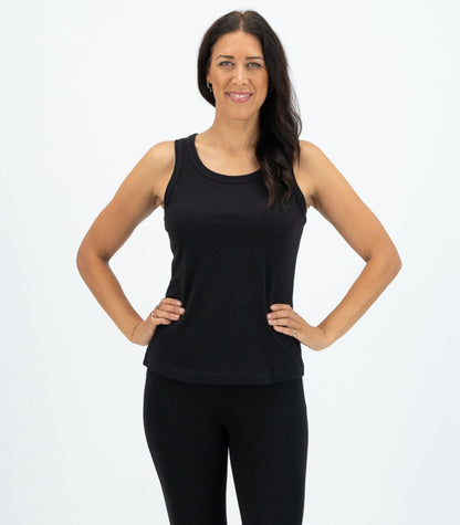 Bhumi Organic Cotton - Singlet Top (3 Pack) - Black