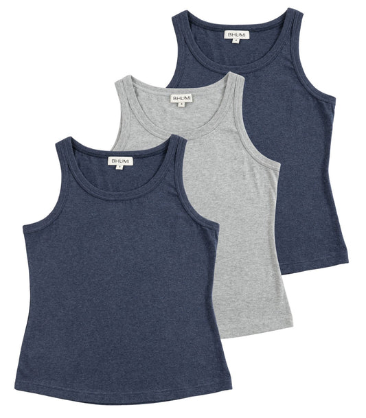 Bhumi Organic Cotton - Singlet Top (3 Pack)