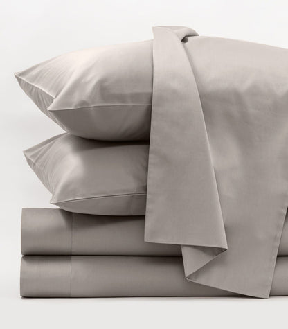 Bhumi Organic Cotton - Sateen Sheet Set - Stone