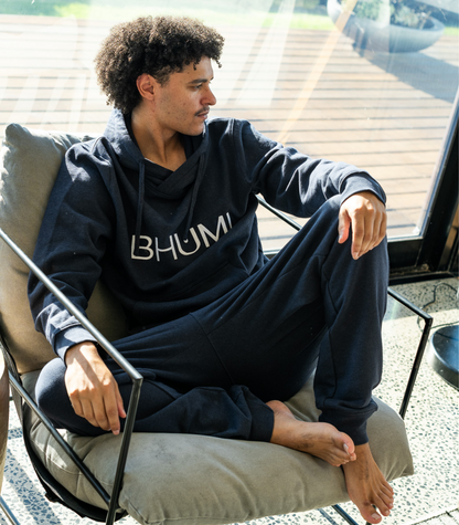 Bhumi Organic Cotton - Track Pant and Hoodie (Men) - Navy Melange
