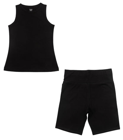 Bhumi Organic Cotton - Bike Short & Tank Top - Black