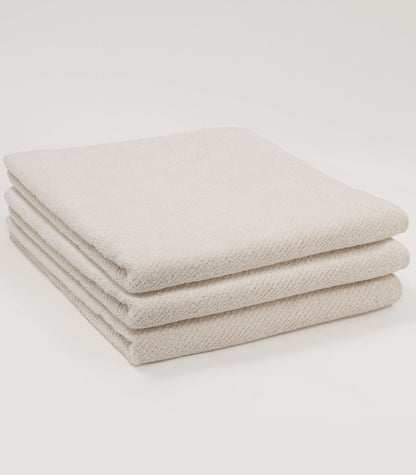 Bhumi Organic Cotton - Dry Off In Style Twill Bath Towel (3 Pack)