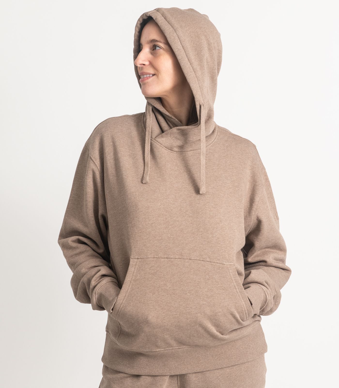 Bhumi Organic Cotton - Women's Hoodie - Taupe Melange