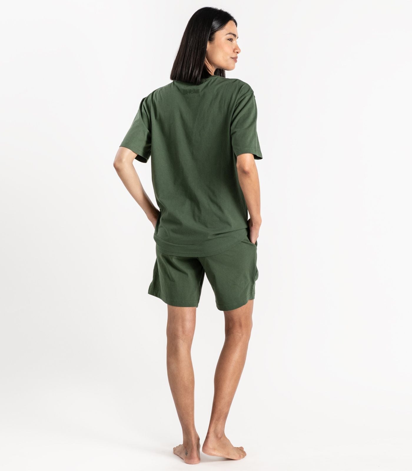 Bhumi Organic Cotton -Jersey Knit Short PJ Set - Kombu Green