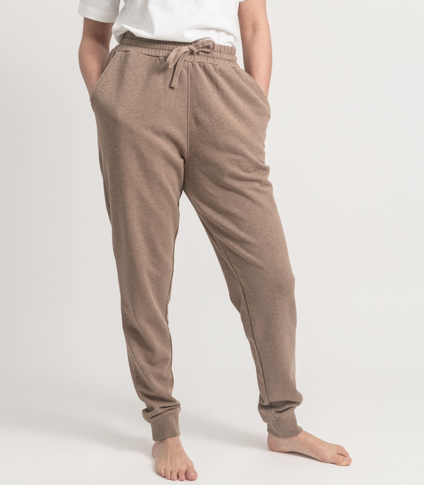 Bhumi Organic Cotton - Track Pant - Taupe Melange